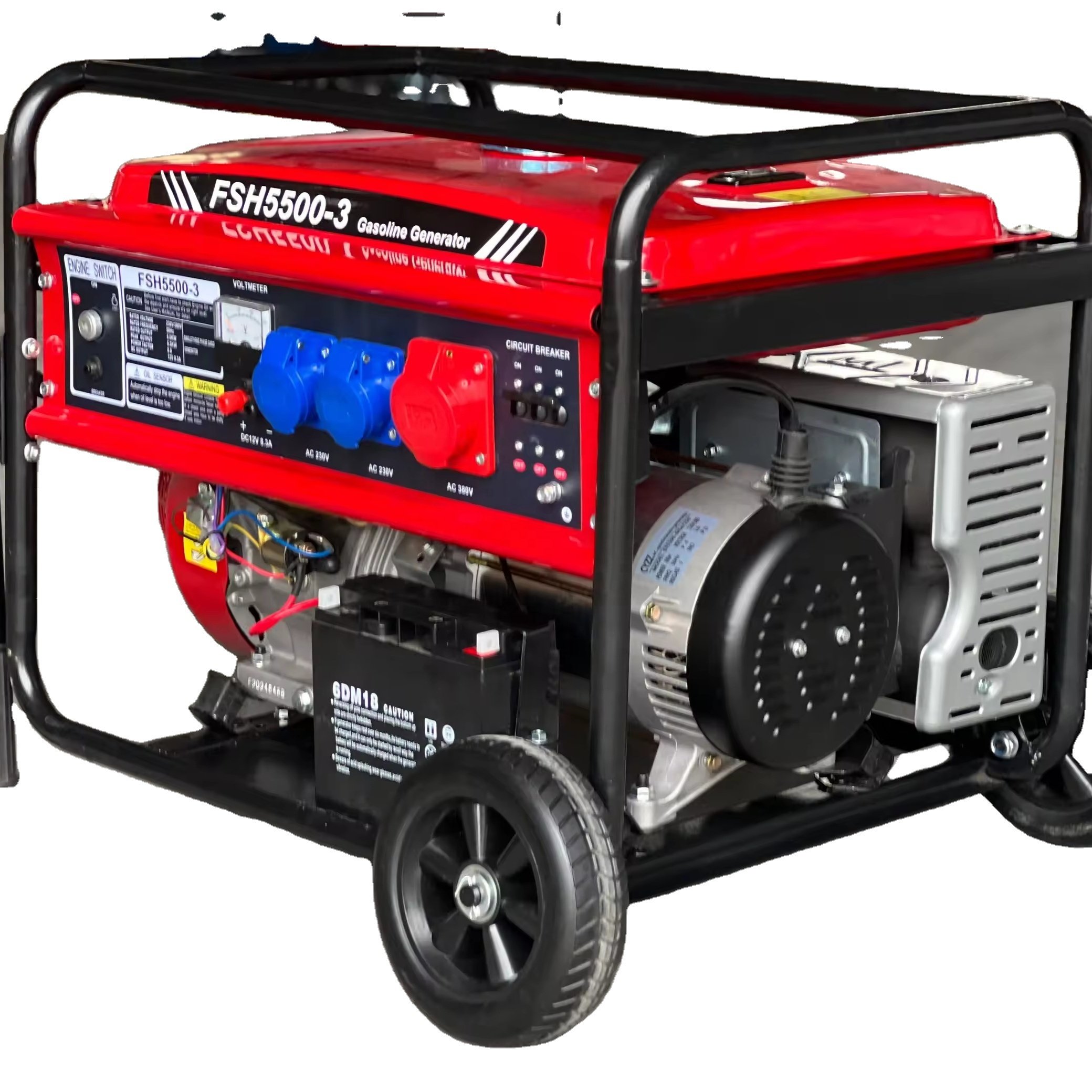10kva 3 Phase Gasoline Portable Generator for Home Use