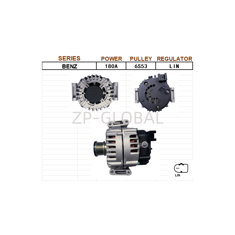 Generator Starter Alternator Parts for Car A0009063722 for Mercedes-Benz GLK350 /C350/300