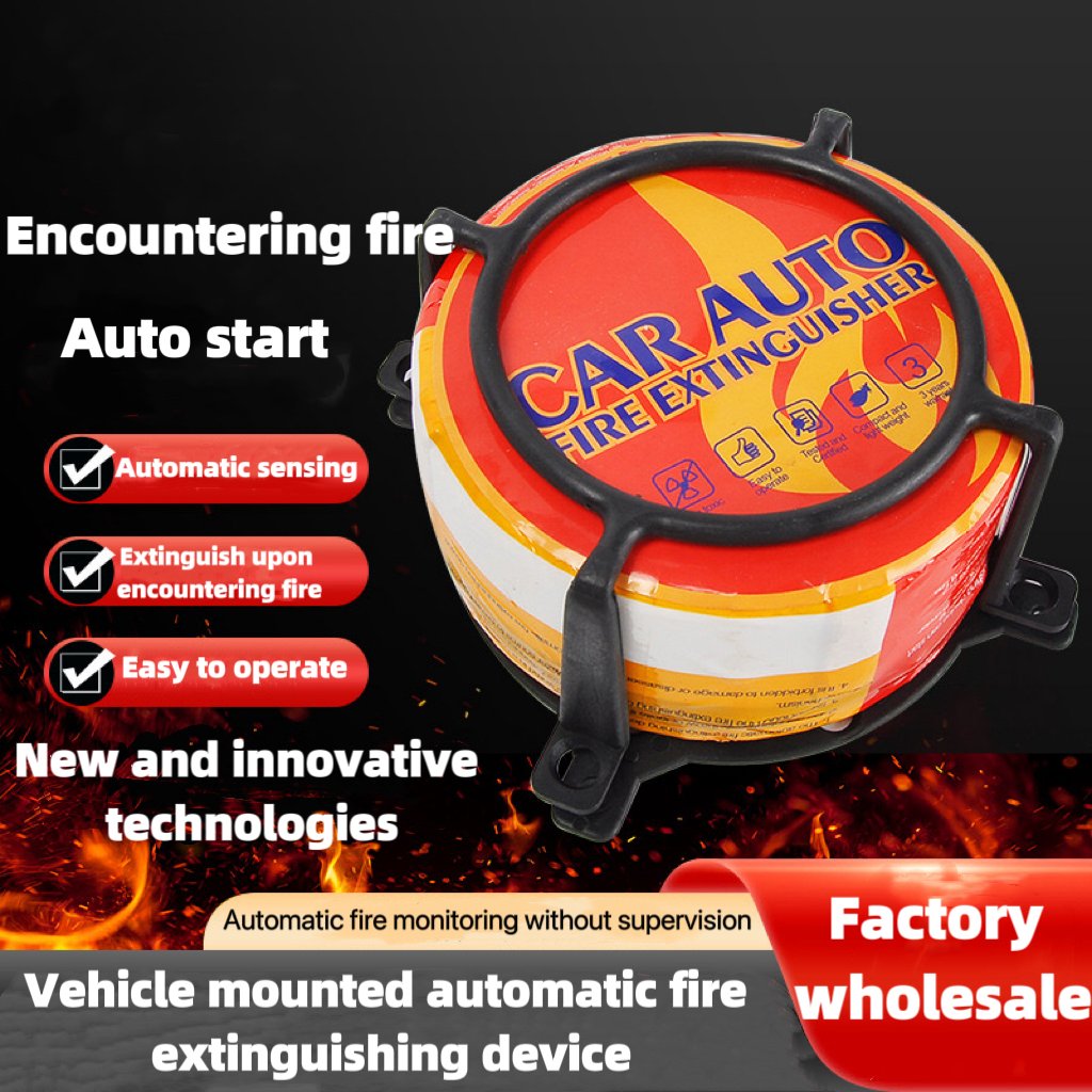 Circular Portable Automatic Dry Powder Fire Extinguisher for Automobiles