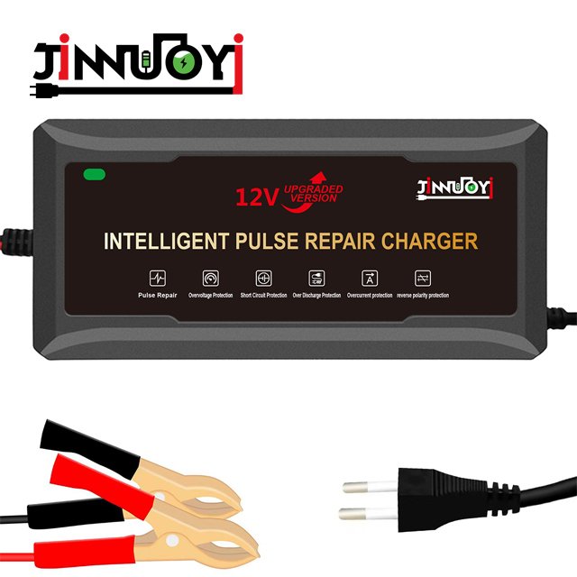New 12V Auto Charge Battery Charger Intelligent 12V 100Ah Motorcycle Battery Charger with LED Light Display