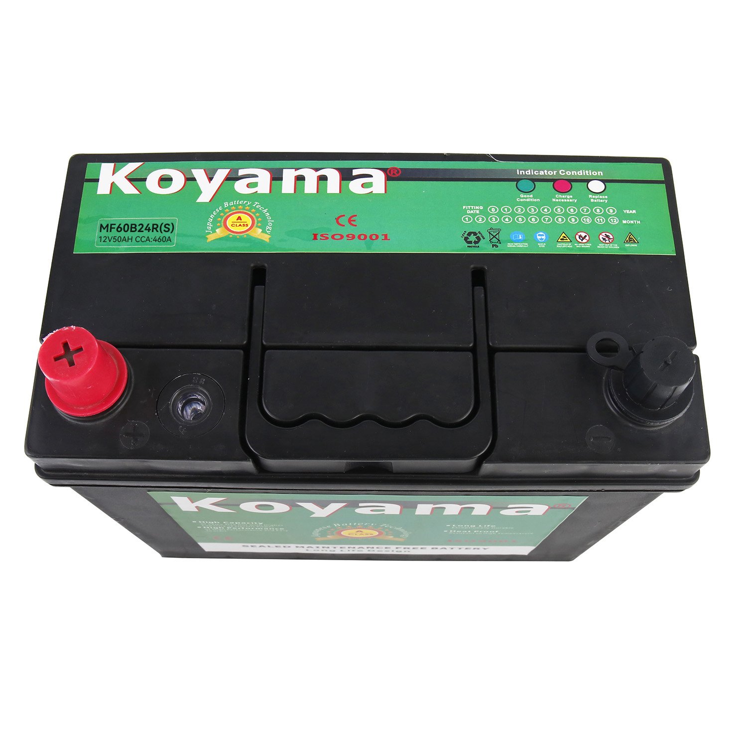 High Quality Sealed Maintenance Free Car Batteries (SMF Starting BATTERY) MF60B24R(S) 12V 45AH 50AH for Vehicles Starting