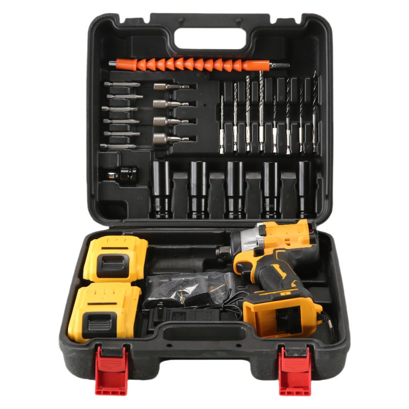 21V DIY Grade Brushless Electric Wrench Impact Car Pedicure Hand Frame Carpentry Sleeve Wind Cannon Lithium Charging Battery