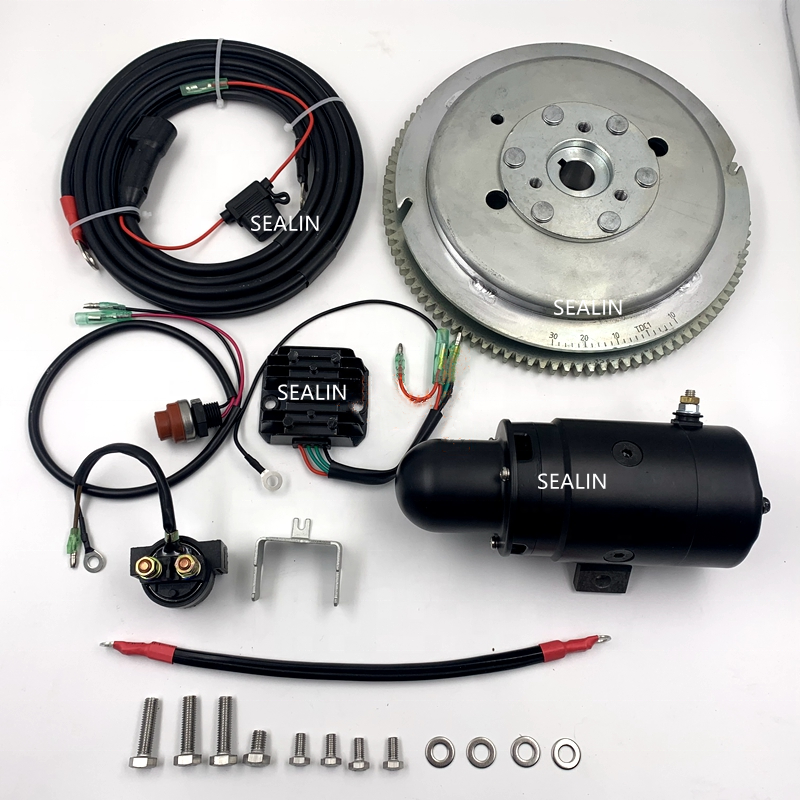 Electric Start Kit for YAMAHA & MORE 2 STROKE 75HP 85HP 1140CC PARSUN HIDEA POWERTEC JIANHANG T85 OUTBOARD MOTOR