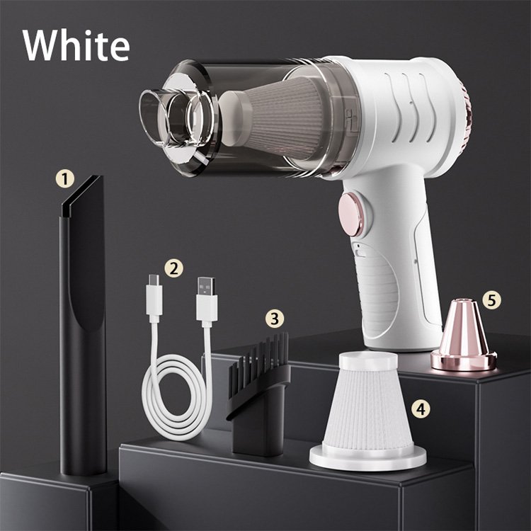 High Power Auto 120W 6000Pa Super Suction Home Car Rechargeable Portable Mini Handle Vacuum Cleaner