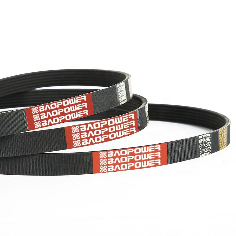 Baopower Poly V Belt Drive Car Auto Fan PK PL EPDM Rubber Poly V Ribbed Belt Ribbed Multi Rib Motor Engine V Ribed Belt for Cars