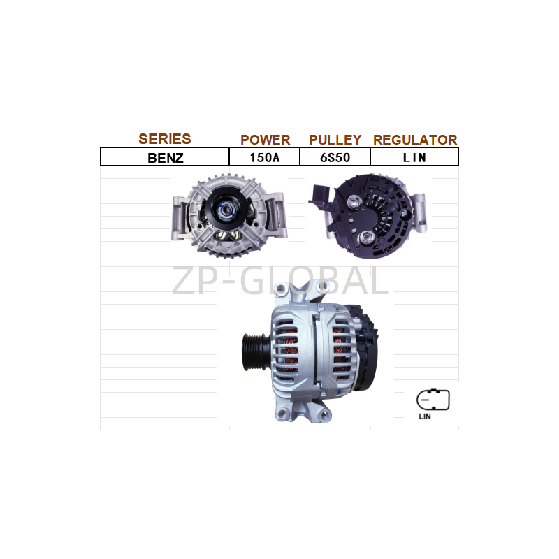 Alternator Car Parts in China A6361540102 for Mercedes Benz Viano 3.0
