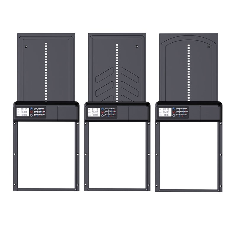 Black Low Power Waterproof Smart Chicken Coop Door with Timer Automatic Door for Chickens, Safe to Raise Chickens