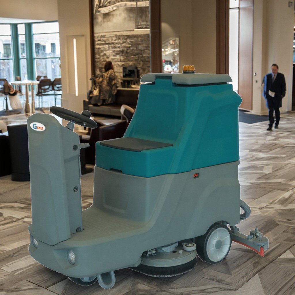 GS660 High Configuration Cleaning Machine Floor Scrubber Ride on Tile Scrubbing Machine Floor Scrubber