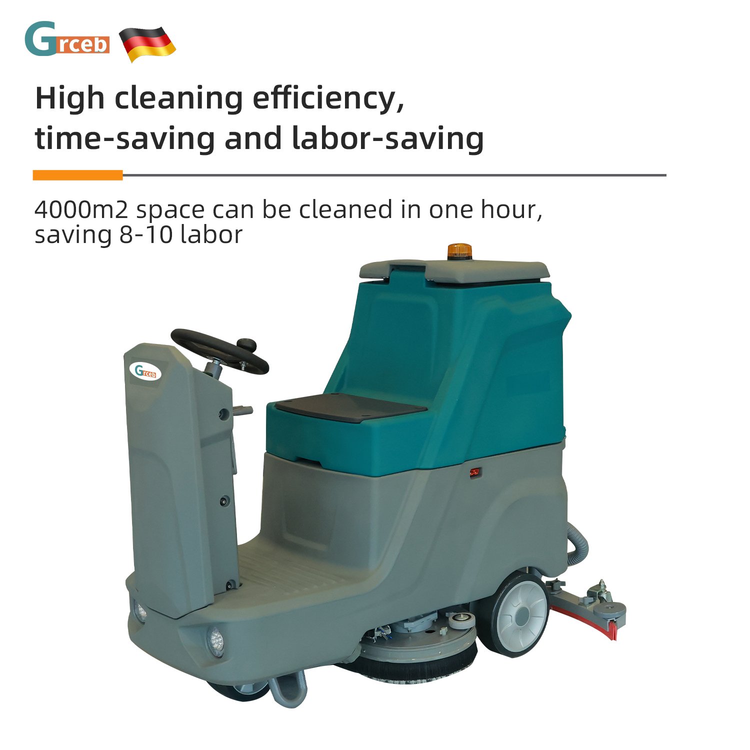 GS660 High Configuration Cleaning Machine Floor Scrubber Ride on Tile Scrubbing Machine Floor Scrubber