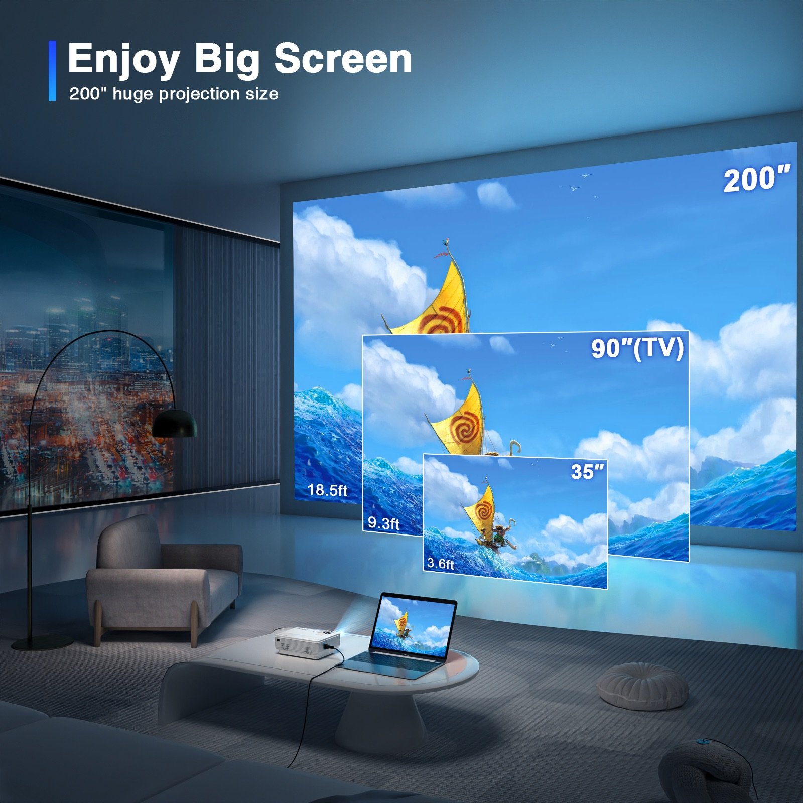 Factory Wholesale Customization Ready to Ship Lcd Outdoor Projector Portable Smart Mini Custom Logo Pico Projector