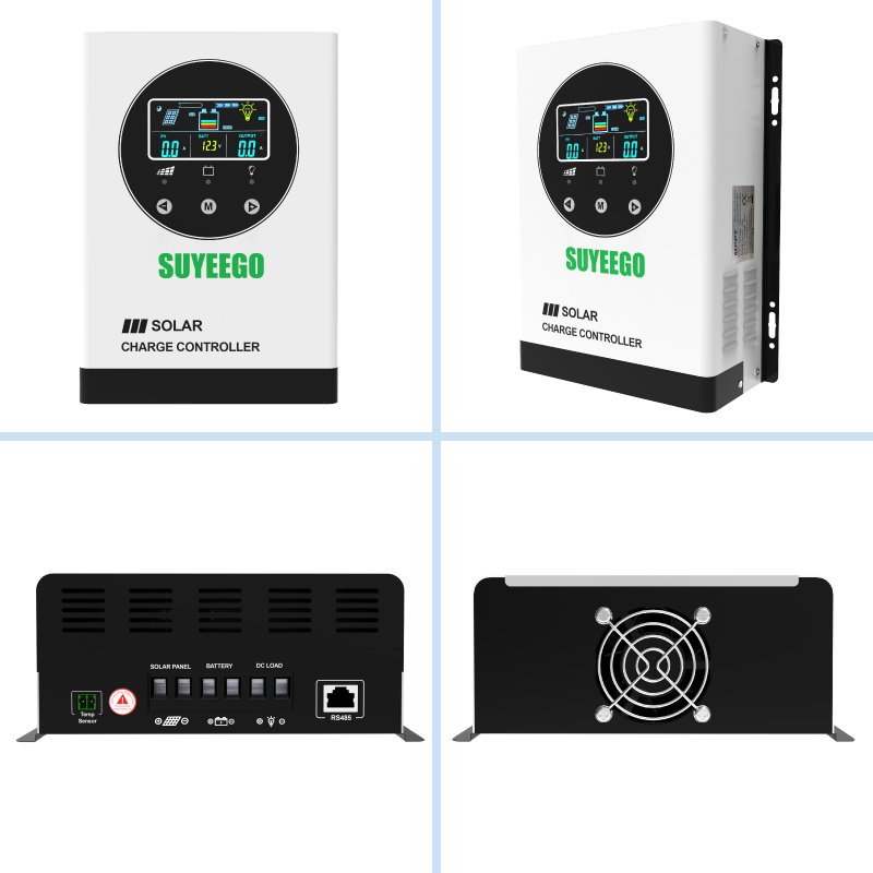 SUYEEGO Mppt Solar Charge Controller 12v 24v 48v 30A 40A 60A 80A 100A Charge Controller System for Lifep04 Sealed Gel AGM