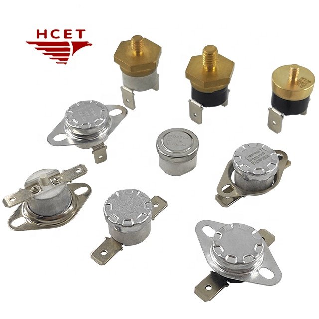 HCET HC301 KSD301 KSD302 5A 16A Manual Auto Reset Bimetal Thermostat Temperature Thermal Switch for Car Garage Electric Battery
