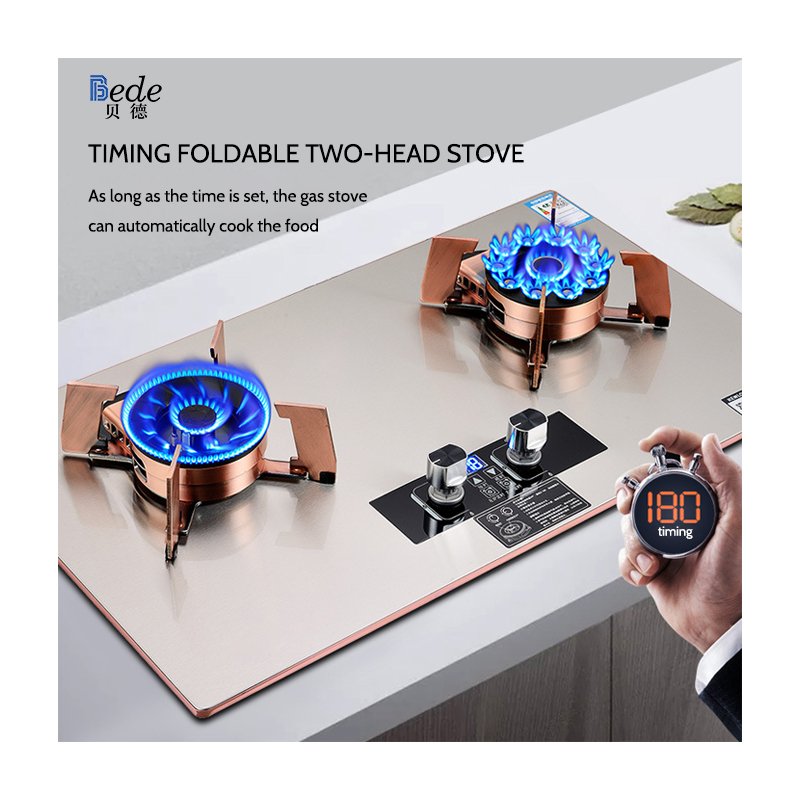 Hot Selling Gas Cooker LPG Smart Gas Cooktops Glass Top Battery Ignition 2 burner Gas Stove for Kitchen