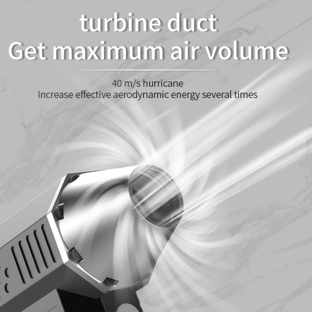 Crossgun Powerful Mini Turbo Jet Fan Battery USB Charging Handheld Electric Turbine Fan Air Blower X5 Wind Turbine for Car