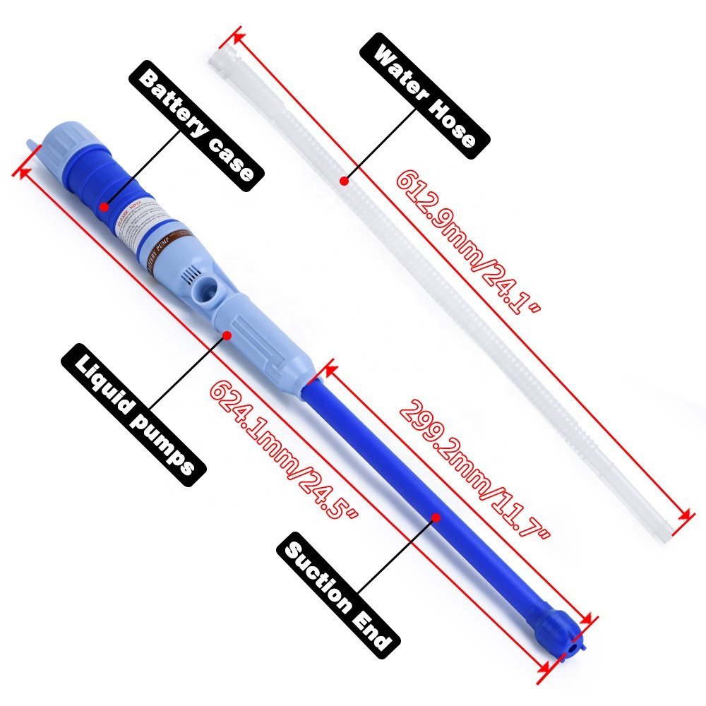 Multi-use Liquid Fuel Transfer Siphon Pump 1.5GPM High Flow Gasoline Diesel 2D Battery Power Operated Handheld Automatic FPB126