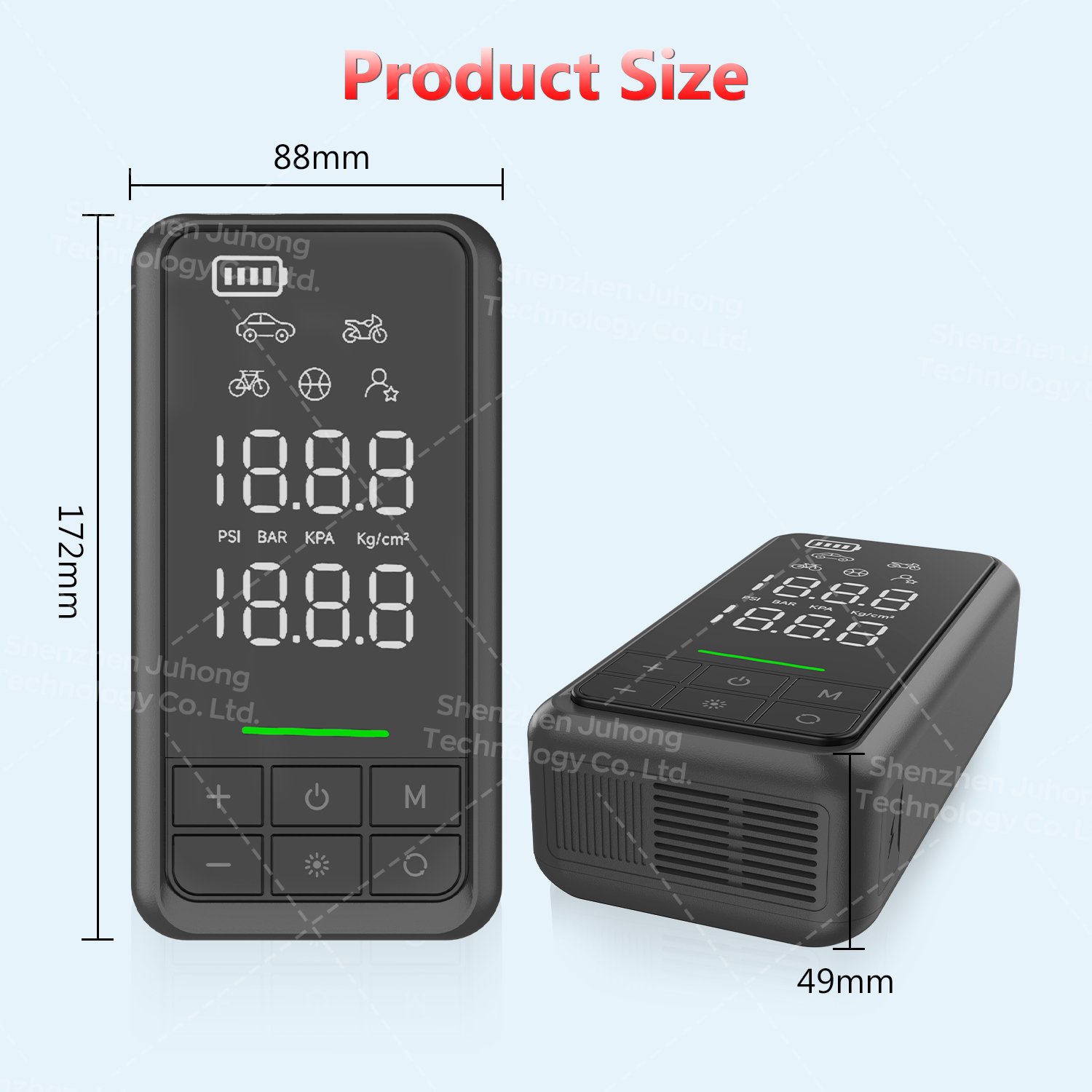 JuHong New 4 In 1 Car Jump Starter With Air Compressor Portable Car Battery Jump Starter