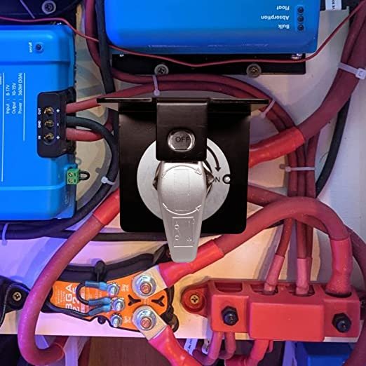 Battery Disconnect Switch 500A 12V-36V Cut Off Switch Waterproof Polarity Negative Kill Auto Switch With Lockout Plate for Car