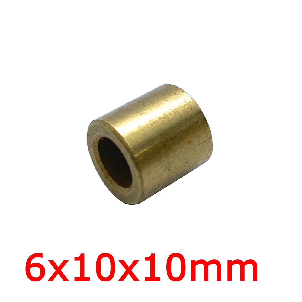 6x10x10mm 6mm SINT Oil Sintering Bronze Bushing Sleeve Copper Alloy Bearing Brass Cylinder Motor Plain Bush