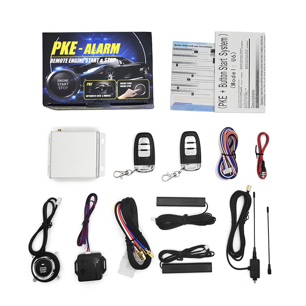 Remote Control Universal 12V Car Engine Start One Button Start Stop Auto start PKE Keyless Entry System