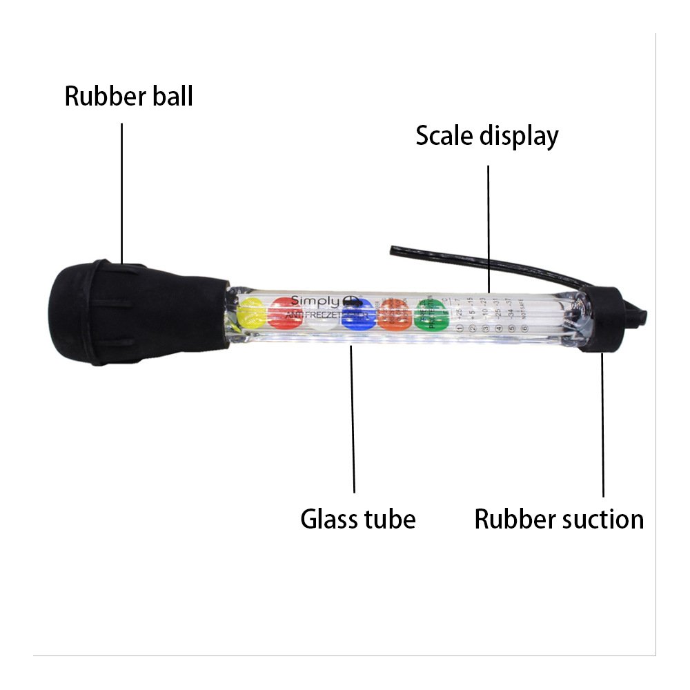 LONAUTO QA1110 Battery Electrolyte Tester and Anti Freeze Tester for Automobile Motorcycle Coolant Lead-acid Battery