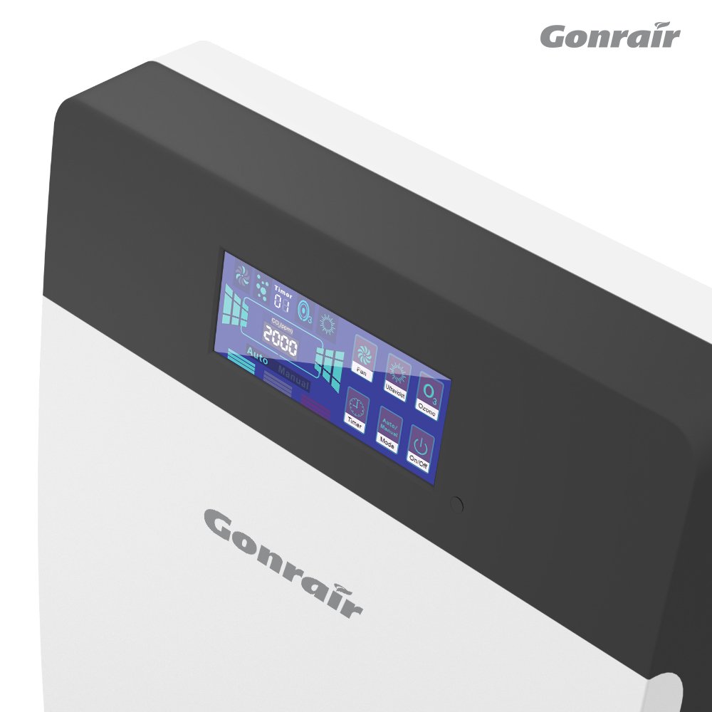 Large Smart Air Purifier Home Hotel Portable WiFi Controlled Electric Power Source Low Noise Bedroom Pets Air Freshener