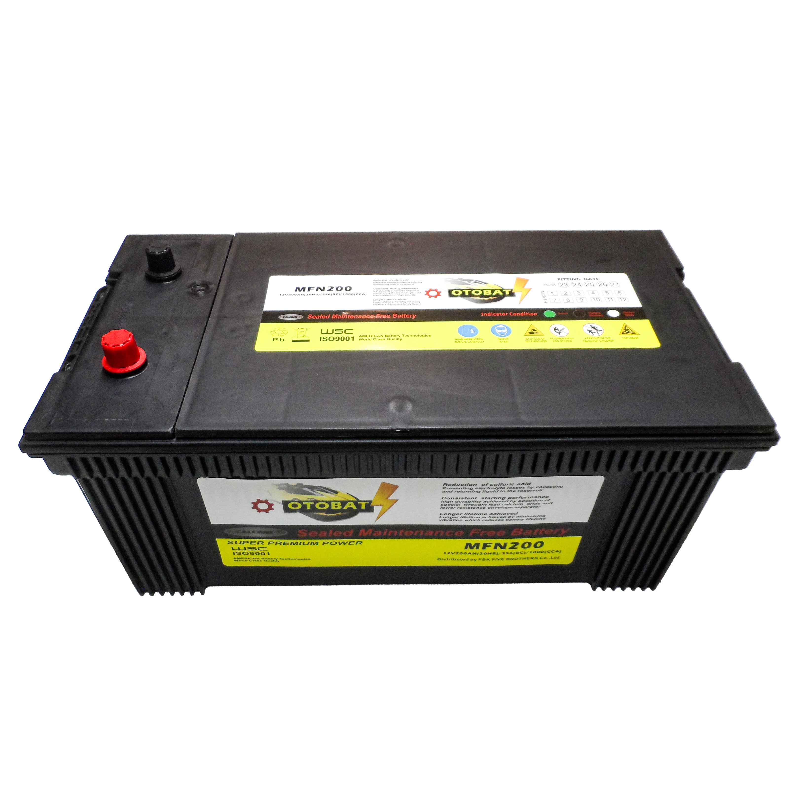 High Quality Korean N220MF 12V 220AH Car Auto Battery MF Sealed Type for Truck Vehicle 75AH 100AH Both New Used Available