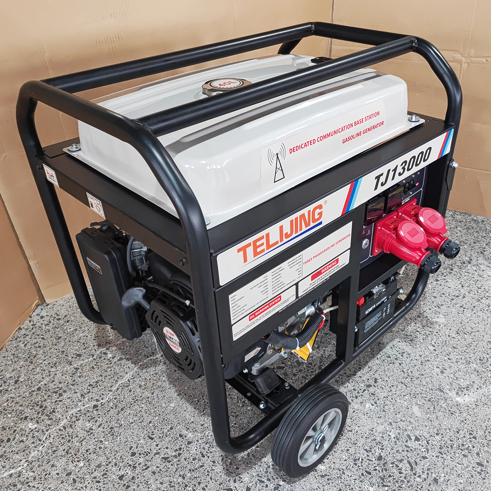 Portable 9.5kw/10 kw Gasoline Petrol Generator Manul or Electric Start 400V/230V for Household Emergency and Outdoor Commercial