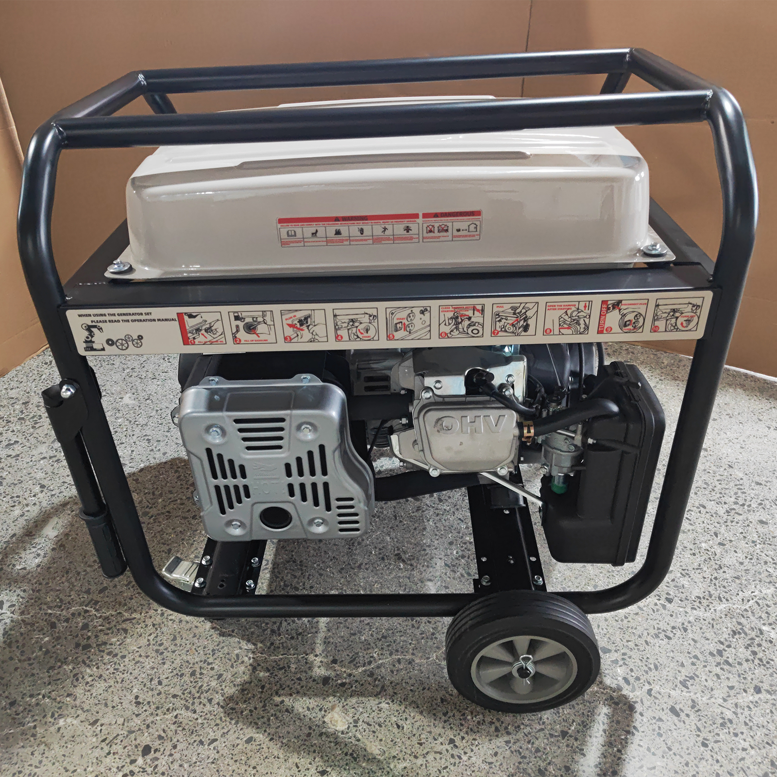 Portable 9.5kw/10 kw Gasoline Petrol Generator Manul or Electric Start 400V/230V for Household Emergency and Outdoor Commercial
