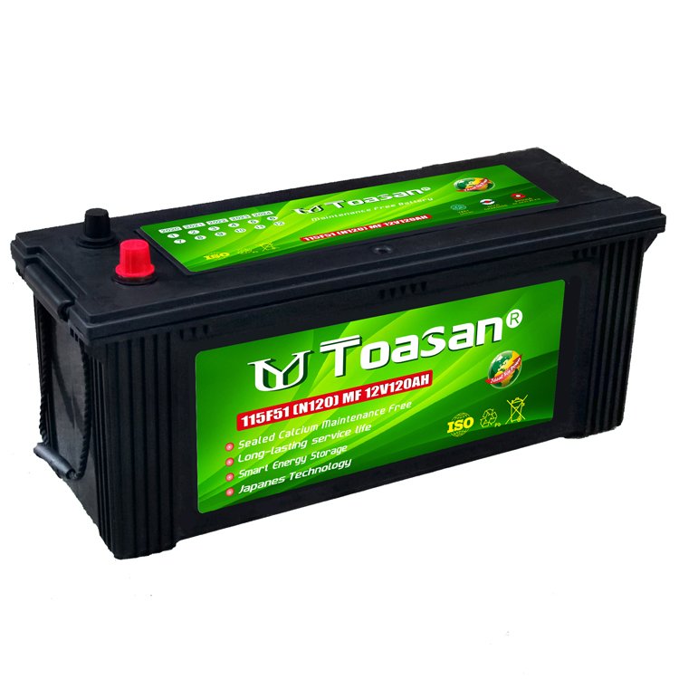 Toasan Advanced 12V 120AH Exide Battery Prices JIS Dry Auto Car Battery -N120