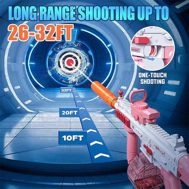 China Hot Auto Rechargeable Courtyard Water Pellet Gun Electric Toy Manufactures Bulk Sea Gift Realistic Water Gun for Wholesale