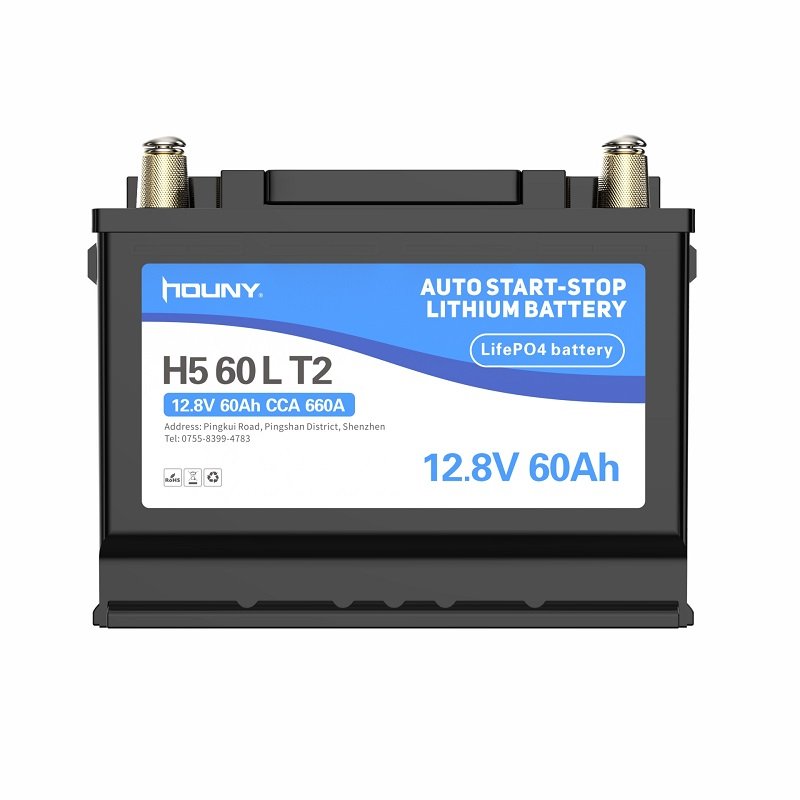 In Stock Stable Performance and Reliable Manufacturer 60Ah Lifepo4 Car Battery Stop Start with Large Cold Cranking Amps