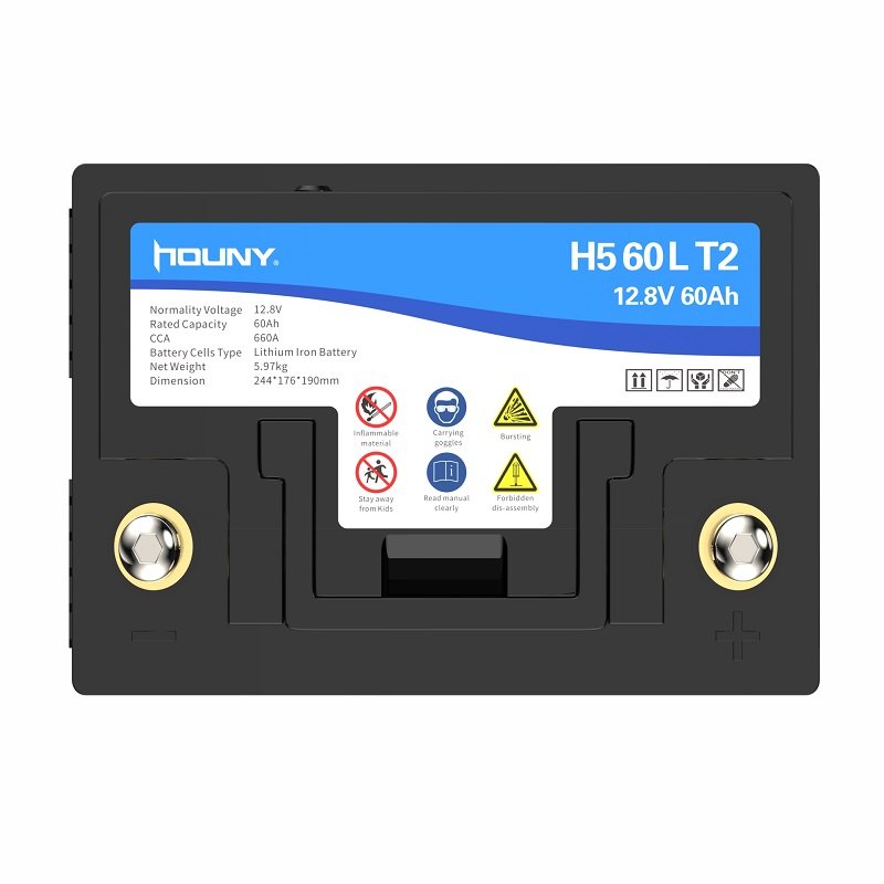 In Stock Stable Performance and Reliable Manufacturer 60Ah Lifepo4 Car Battery Stop Start with Large Cold Cranking Amps