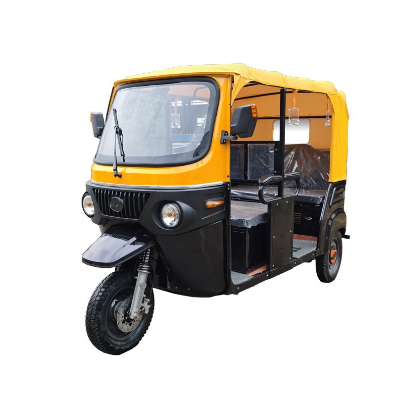 Gasoline and Gas Electric Hybrid 200KM Auto Rickshaw Electric Tuk Tuk 6 Passenger Tricycle Motorcycle