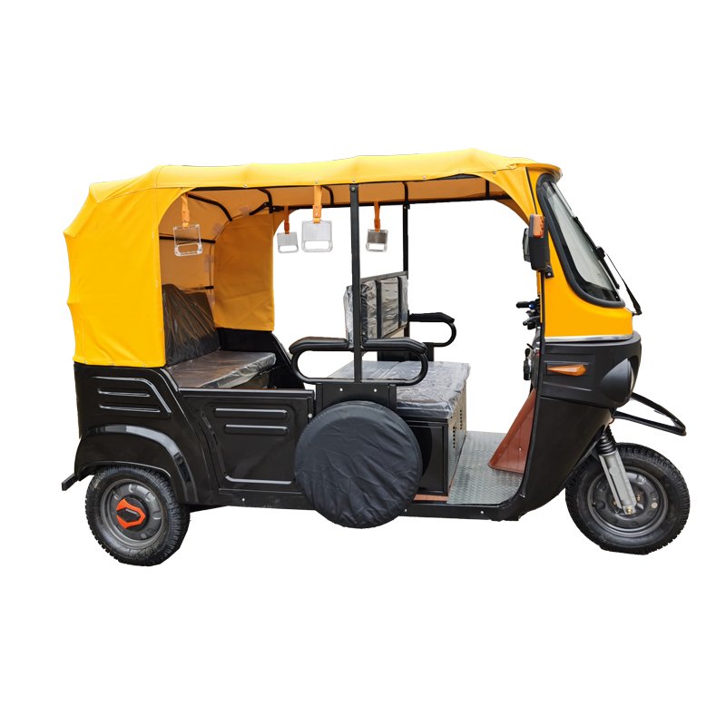 Gasoline and Gas Electric Hybrid 200KM Auto Rickshaw Electric Tuk Tuk 6 Passenger Tricycle Motorcycle