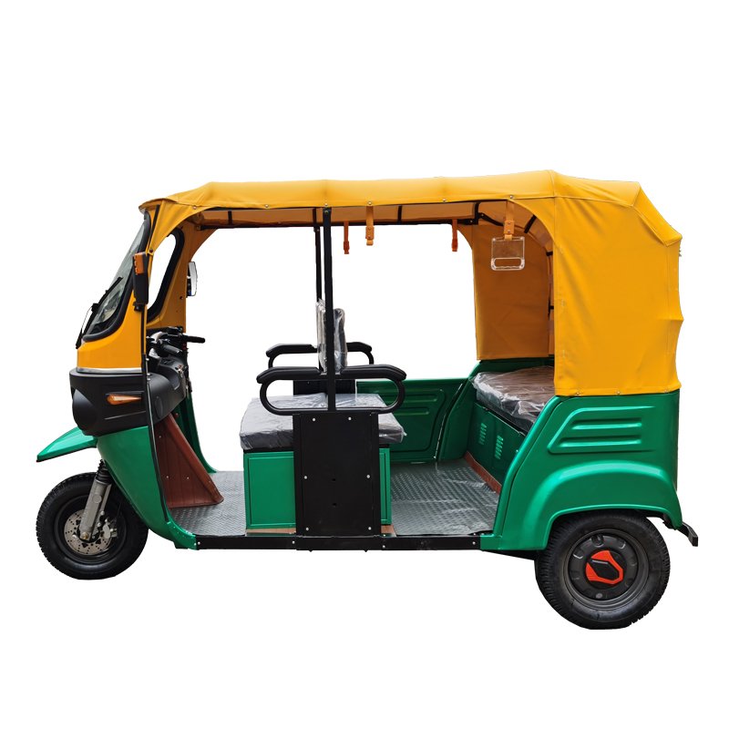 Gasoline and Gas Electric Hybrid 200KM Auto Rickshaw Electric Tuk Tuk 6 Passenger Tricycle Motorcycle