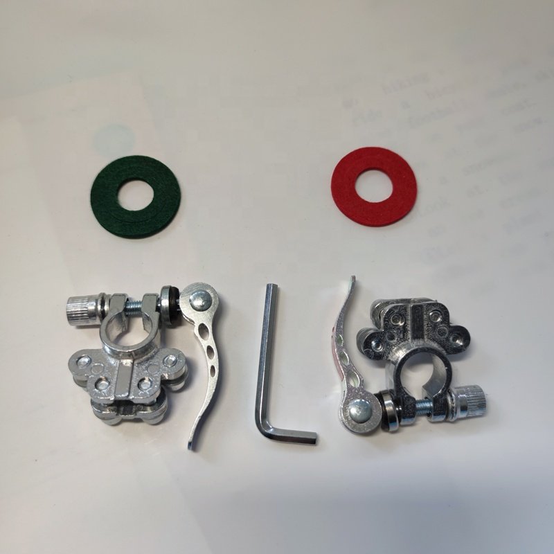 Matte Tin Plated Brass Connector Clamp Quick Release / Adjust Disconnect Multi Link Battery Terminal with Anti-corrosion Ring