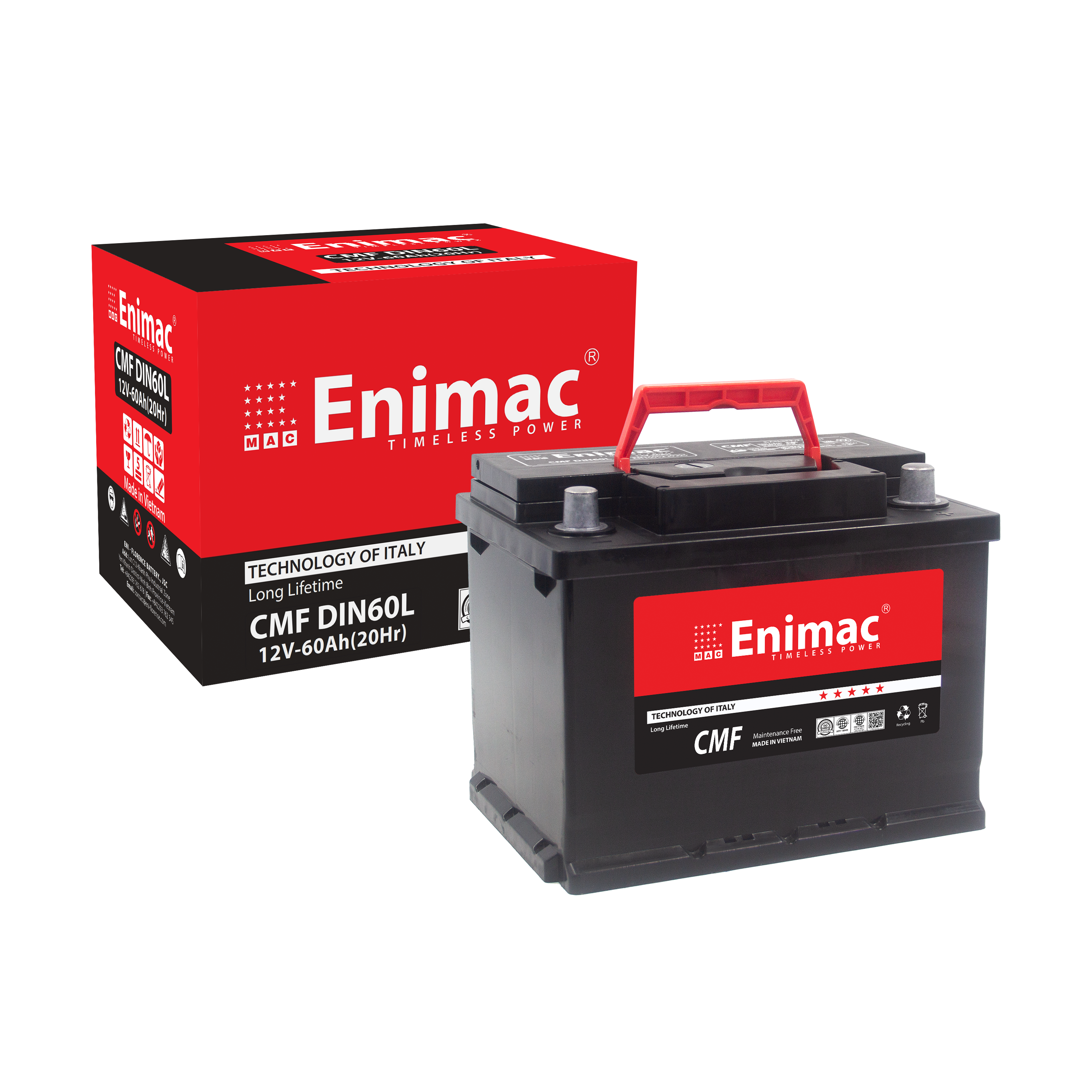 Premium Quality DIN60L 12V 60AH Car Battery Wholesale from Vietnam Best Price Car battery