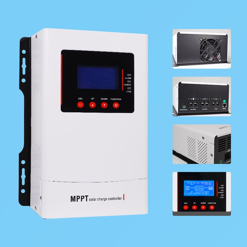 DEMUDA New 12V/24v/36v/48v Auto MPPT Solar Charge Controller 30a 40a 60a 80a 100 Amp Solar Panel Charger Controllers with WIFI
