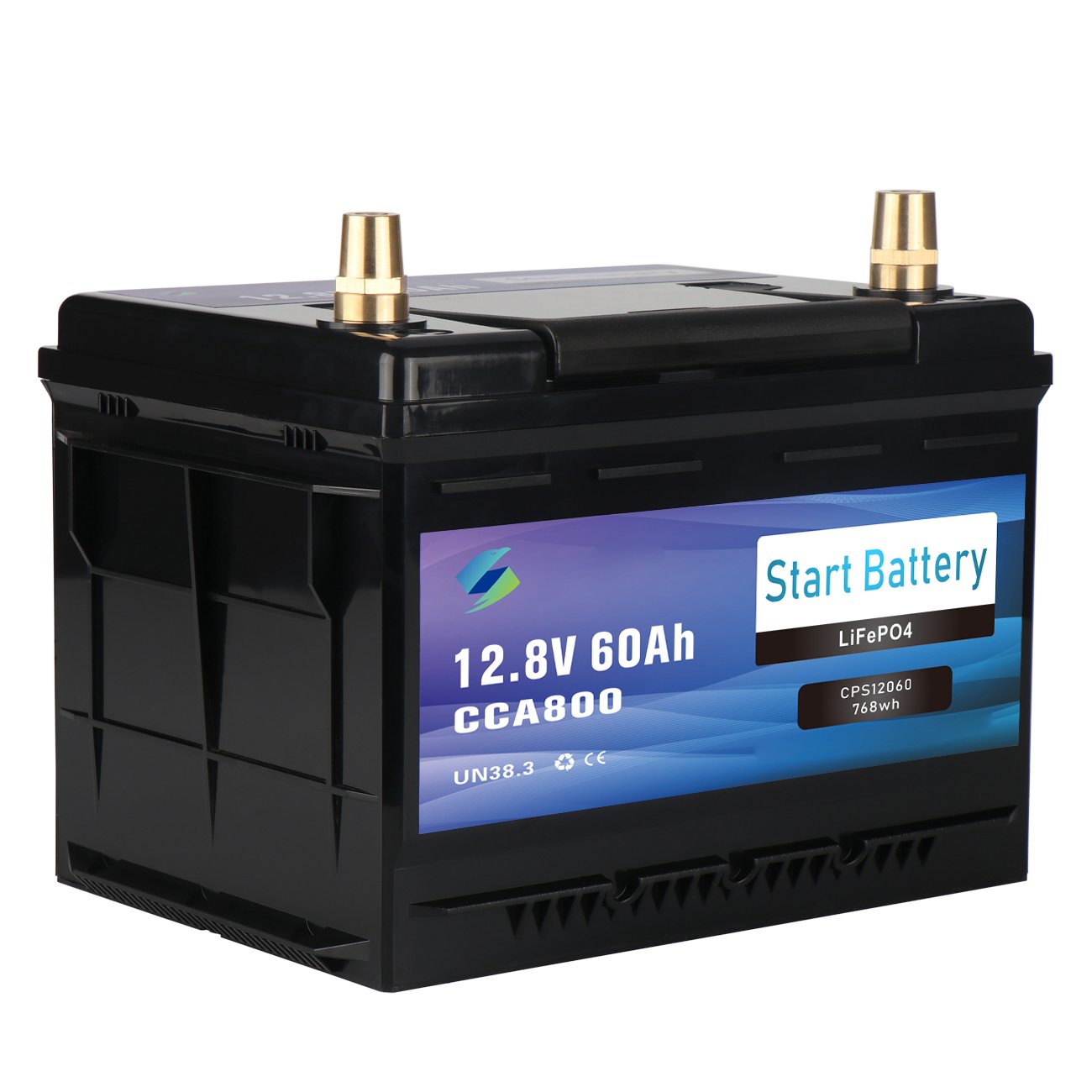 12.8V 56Ah Stop Start 12V Lithium Starter Battery Automotive Starter Battery