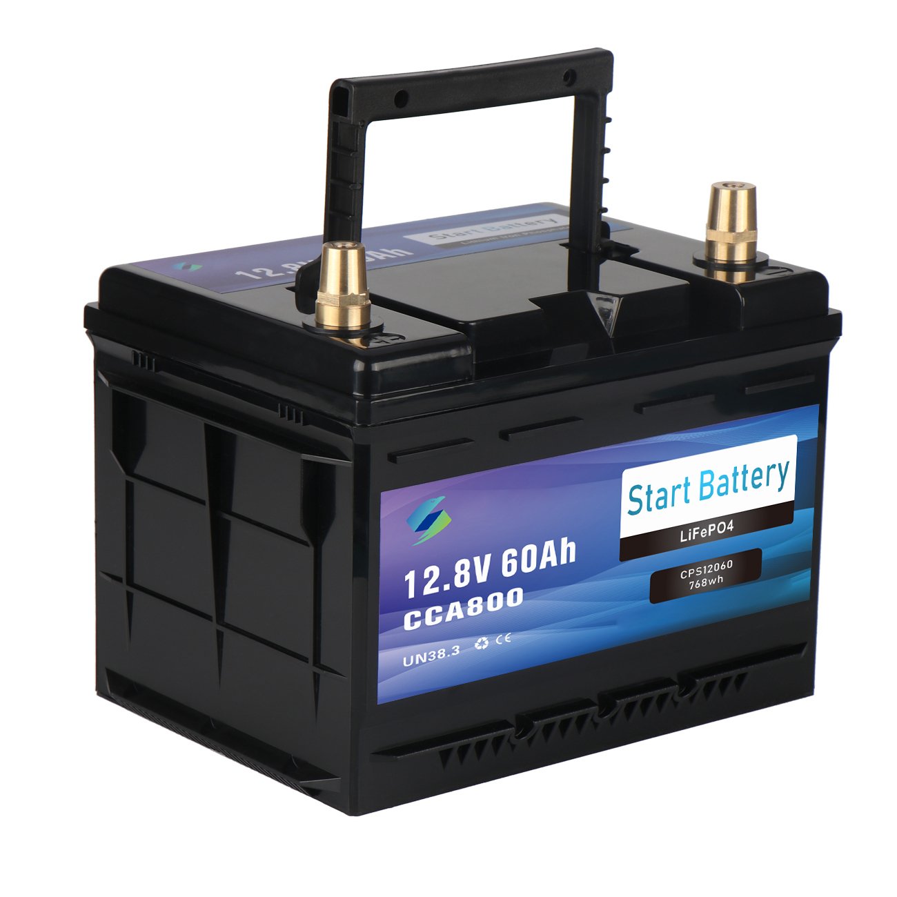 12.8V 56Ah Stop Start 12V Lithium Starter Battery Automotive Starter Battery