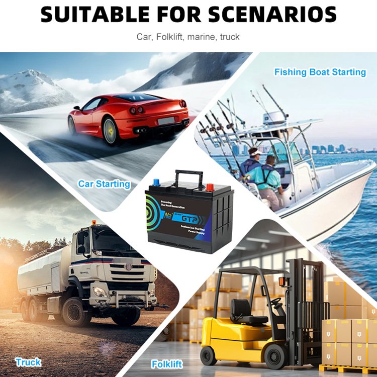 Superior Safety JIS Standard Auto Battery Car Marine Truck Maintenance Free 60Ah 12V Sodium Ion Battery