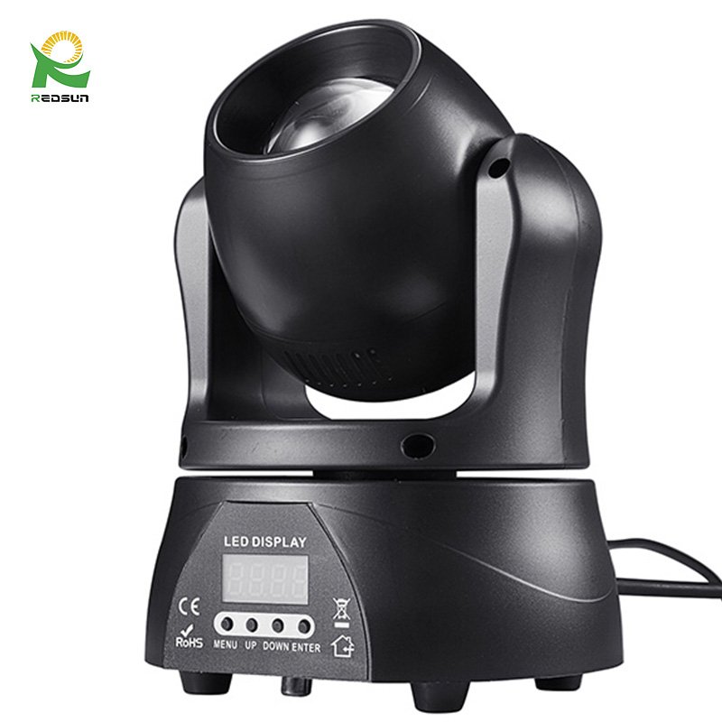 Redsun Mini 40W Beam Moving Head Light with Battery for Theater Party Lights Stage Party Ktv Show Mini Beam
