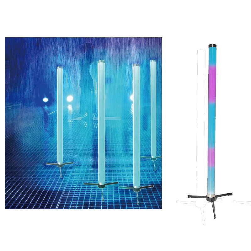 IP65 Outdoor Battery LED Tube Light RGB 128*0.25W Waterproof Stage Light DMX512,Wireless DMX,Remote Control PIXELTUBE Event