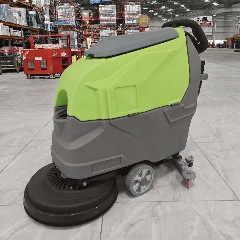 CleanHorse M30 Battery Powered Auto 530mm Squeegee Width Wood Floor Cleaning Scrubber Machine