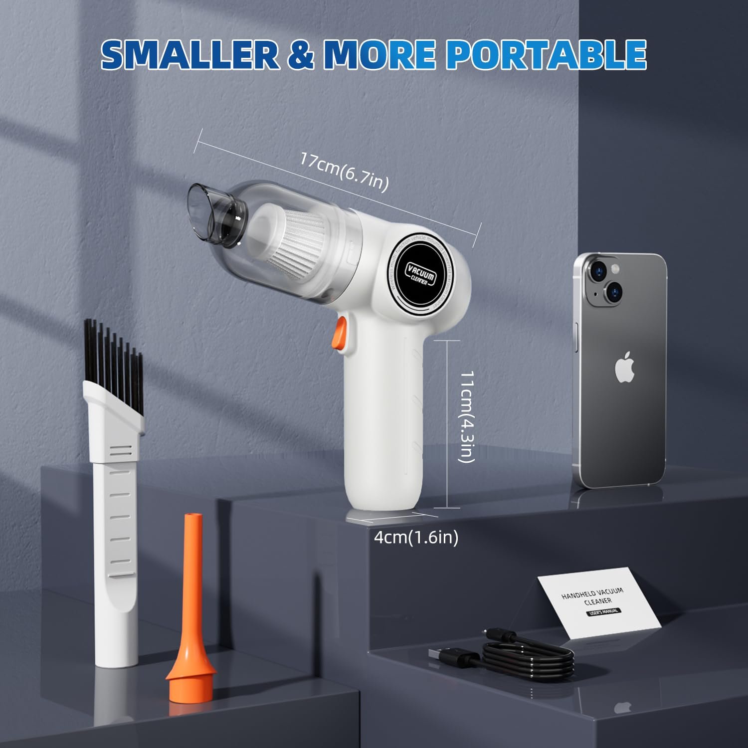 High Quality Auto Hand Vacuum 60W Portable Mini Cordless Vacuum Cleaner for Car Home Clean Car Vacuum Cleaner