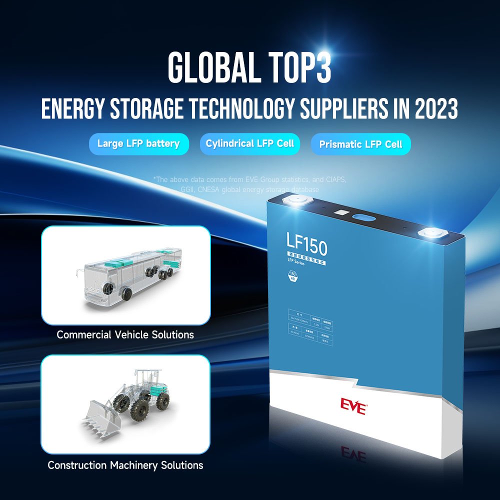 EVE LF150 150Ah 3.2V 150ah Lifepo4 Battery 3.2v 150ah Lifepo4 Battery Cell 3.2v Lifepo4 Battery 150ah For Electric Forklift