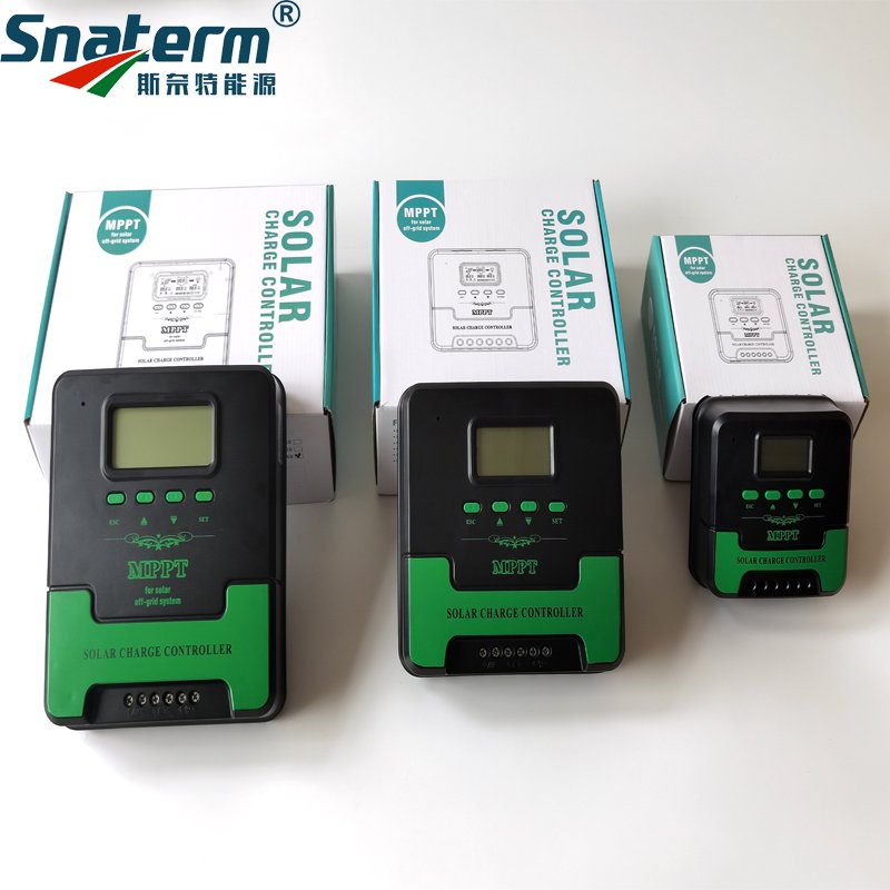 Snaterm Factory 100% MPPT 60A 50A 40A 30A 20A Solar Charge Controller PV Regulator Work for Solar Battery 12V 24V Solar Panel