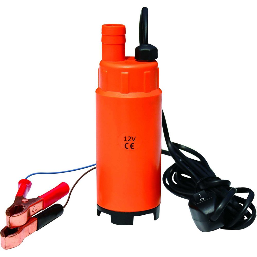 12V Mini Submersible Diesel Fuel Water Transfer Pump - 38mm 20L/Min - Stainless Steel