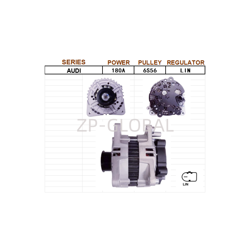New Alternator Compatible With Audi A6 2.70 Diesel Quattro 2008-11