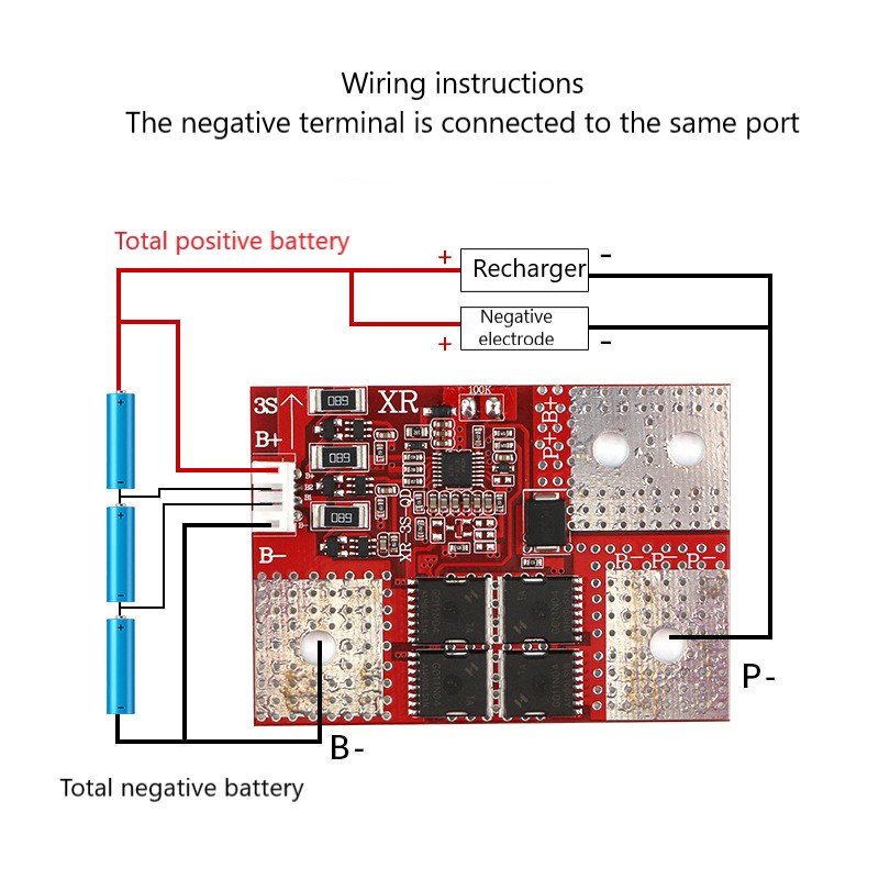 Lifepo4 bms 3S 4S 35A 50A Li-Ion lithium battery protection board 600A 1200A balanced bms for car starting starter engine